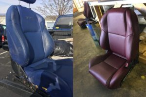 custom upholstered bucket seats